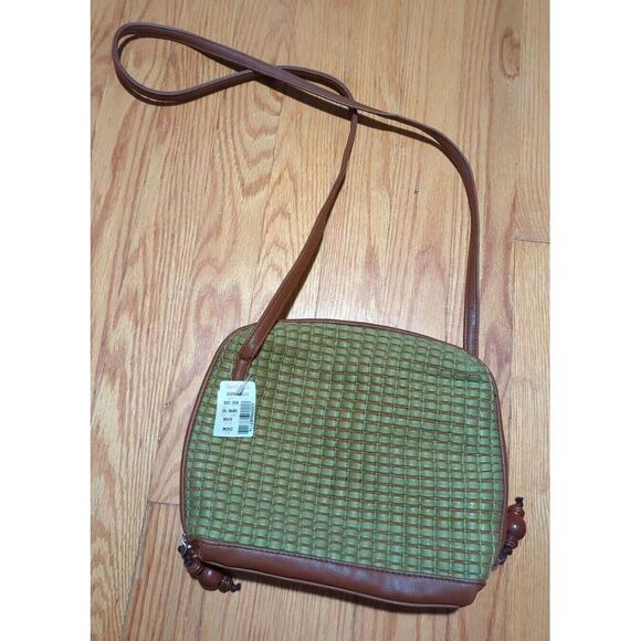 New With Tag Vintage Jacobson Green/Brown Shoulder Strap‎ Purse - Picture 1 of 12